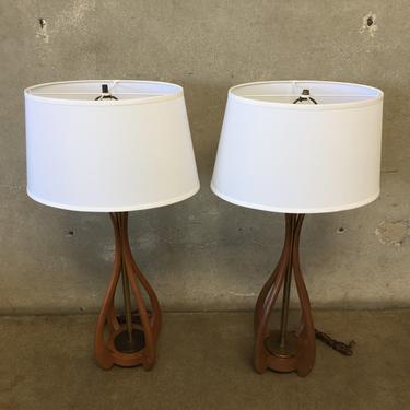 Pair of Mid Century Lamps by Modeline
