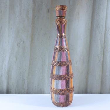Bitossi Seta Tall Decanter / Genie Bottle with Stopper -  Designed by Aldo Londi 