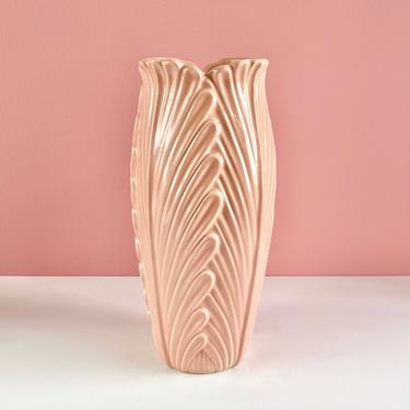 Feather/Leaf Art Deco Vase 