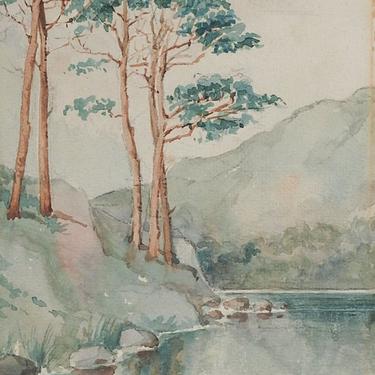 1909 Lake District England Watercolor Painting