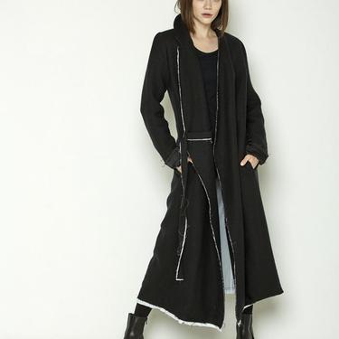 Linen and Wool Trench Coat