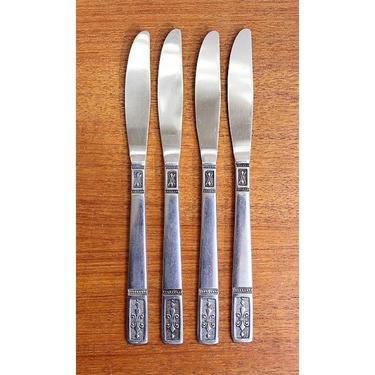 Vintage Interpur Cortina - Lot of 4 Knives - Stainless - Made in Japan 