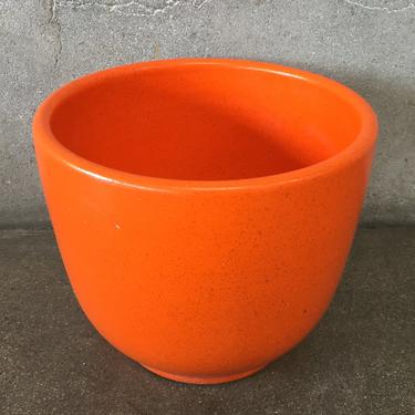 Mid Century Orange Pot