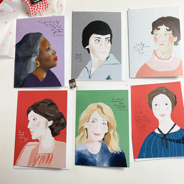 Mother's Day Gift box - Iconic Women Writers set of cards 