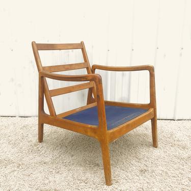 Mid Century Walnut Lounge Chair by John Stuart