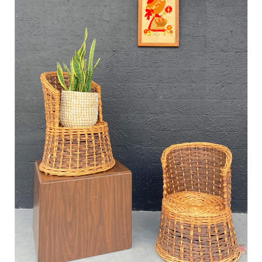 Wicker Kids Chairs or Plant Stands