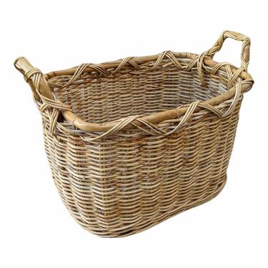 Large Handled Boho Chic Coastal Basket