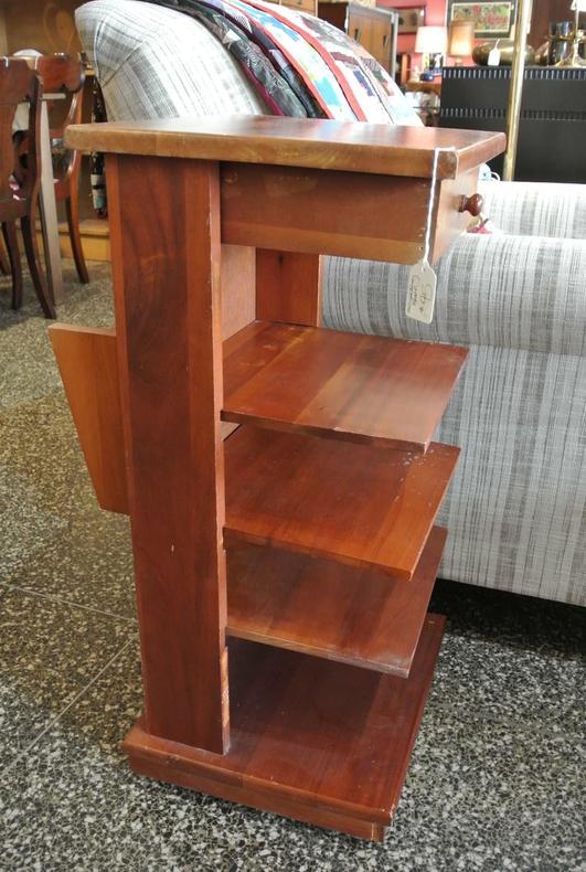 Shelf Unit / Side Table with drawer. $95