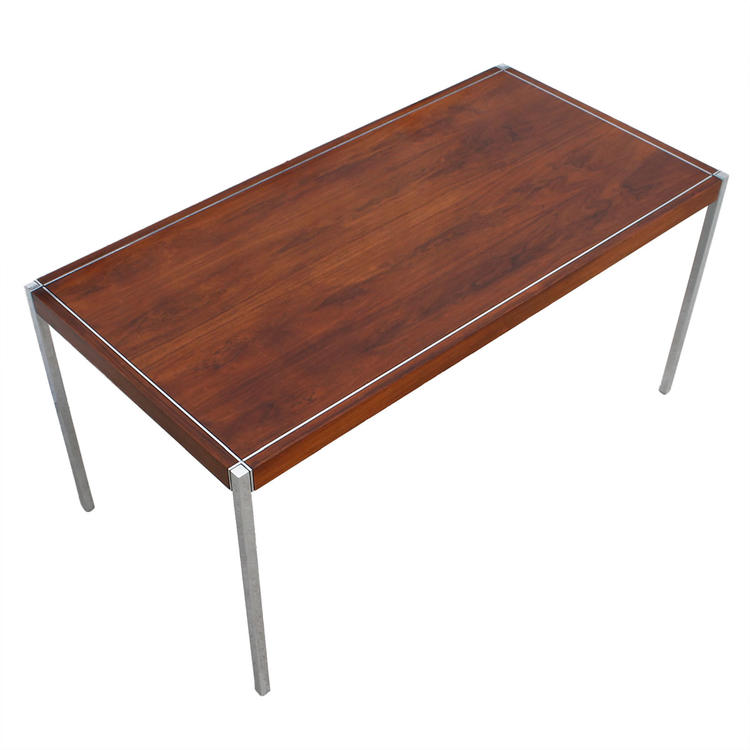 Decorator Rosewood and Chrome Desk  Work Table