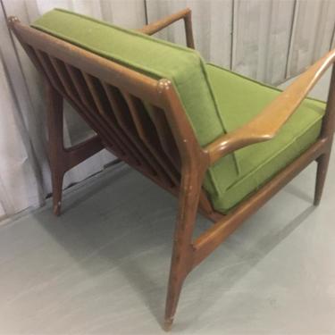 IB Kofod Larsen Selig Danish Midcentury Modern Lounge Chair