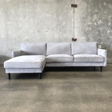 Modern Grey Chaise Sofa