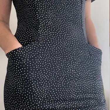 vintage polka dot mini dress with pockets size US 8 