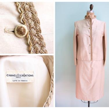 Vintage 1960's Chanel Skirt Suit | Size Extra Small/Small 