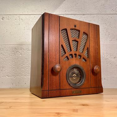 1935 Admiral Art Deco Tombstone Radio, Air King Chassis Elec Restored 
