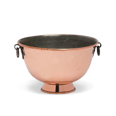 Copper Bowl with Ring Handles