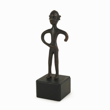 Italian Bronze Figurine Miniature Sculpture Mid Century Modern 