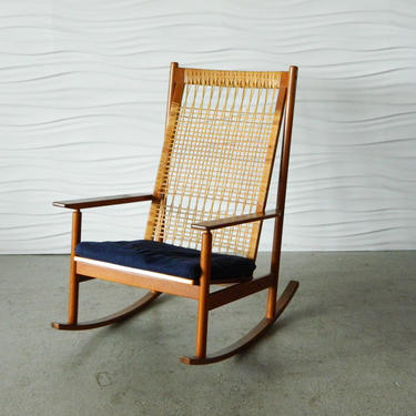 HA-18055 Hans Olsen Teak Rocking Chair