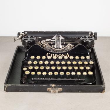 Fully Refurbished Art Deco Corona Four Portable Typewriter c.1925