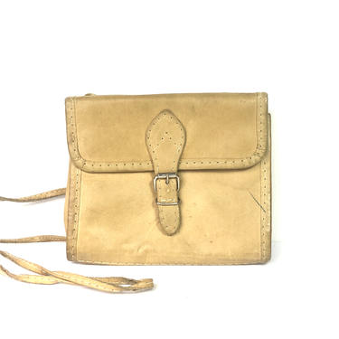 Vintage Leather Messenger Saddle Bag 