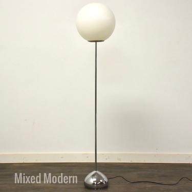MCM Globe Chrome Floor Lamp 