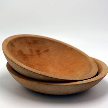 vintage Munising wooden bowls/set of two 