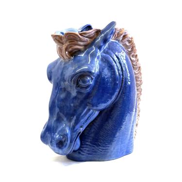 Stangl Blue Terra Rose Horse Head #3611 RARE 