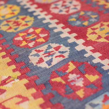 Flat Weave Vintage Tribal Rug