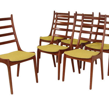 Set Of 6 Danish Modern Chairs By Kai Kristiansen 