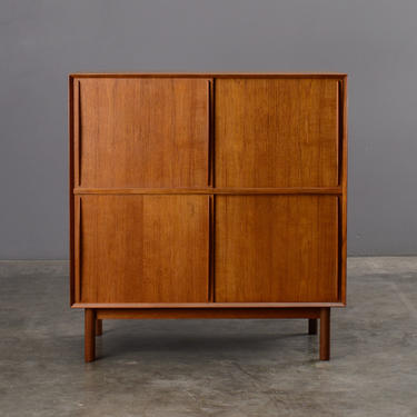 Peter Hvidt Storage Cabinet Solid Teak Mid-Century Danish Modern 