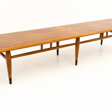 Lane Acclaim Extra Long Inlaid Dovetail Mid Century Coffee Table or Bench - mcm 