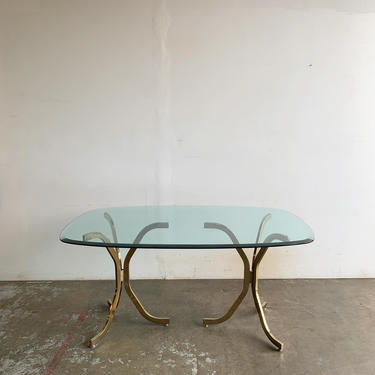 1980s Brass Dining Table 