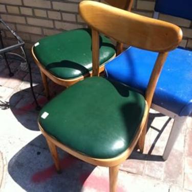 Set of 4 green #vintage #bistro #chairs only $25 each during our #laborDay #sale #dc #nova