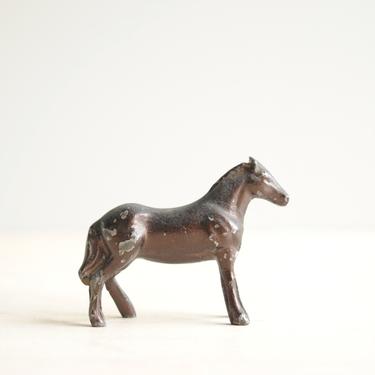 Vintage Lead Horse Figurine, Toy Horse Figurine, Brown Horse Figurine, British Lead Horse 