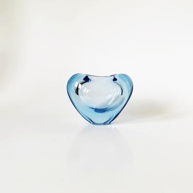 Vintage Danish Holmegaard Blue &amp;quot;Menuet&amp;quot; Vase 