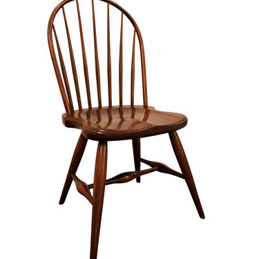 Contemporary Duckloe Bros Cherry Hoop-Back Windsor Side Dining Chair 