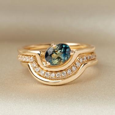 Sway Ring - Parti Sapphire + Lab Diamonds