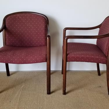 Mid Century Modern Gunlocke Chairs - a Pair 