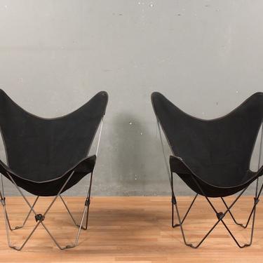 Retro Black Folding Butterfly Chair