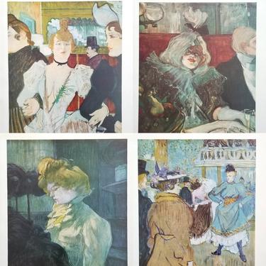 Vintage Fine Art Print Toulouse-Lautrec / 8 x 10 Full Color Wall Art Print / Collage Kit Vintage Scrapbook Paper Craft Journaling Supplies 