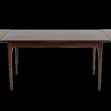 Exceptional Scandinavian Modern Rosewood Draw-Leaf Dining Table by Eric Buck
