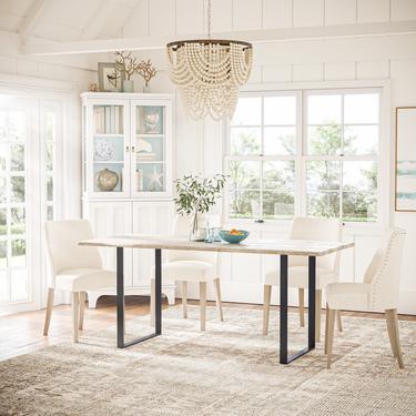 Weathered Coastal Dining Table Wood Dining Table 