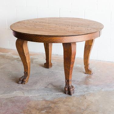 PORTFOLIO: Antique Tiger Oak Dining Table 