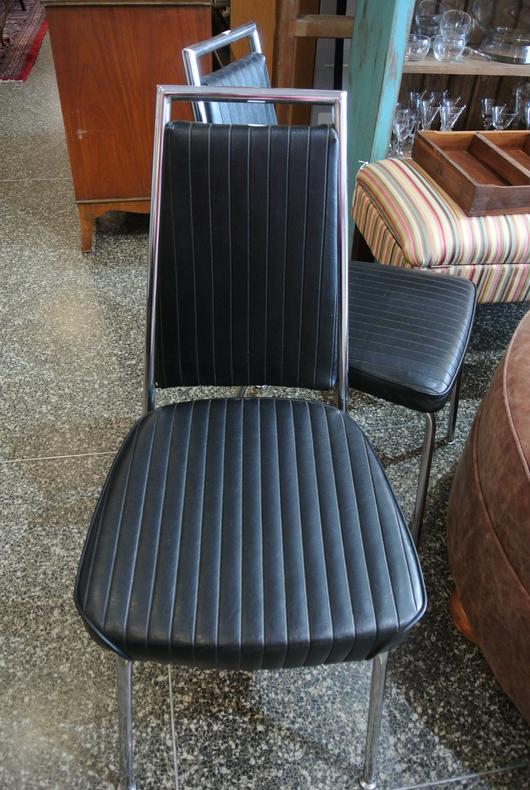 black and chrome chair 4 available  $22 each
