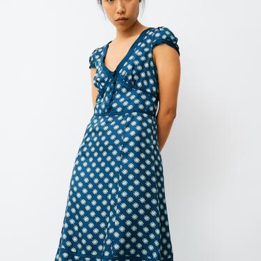 Marc Jacobs Blue Silk Midi Dress, Size 0