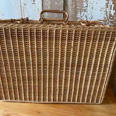 Vintage Wicker Suitcase