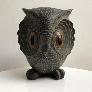 Freeman & McFarlin Ceramic Owl Pottery Sculpture 