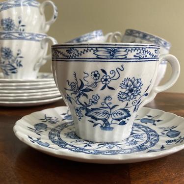 Wood and Sons Blue Fiord Tea Cup and Saucer 