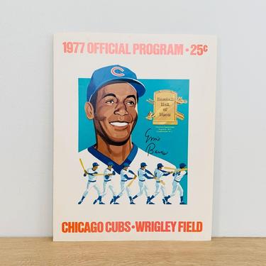 Vintage Chicago Cubs Vs. San Francisco Giants 1977 Score Card Program 