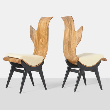Pair of “Flame” Chairs by Dante LaTorre