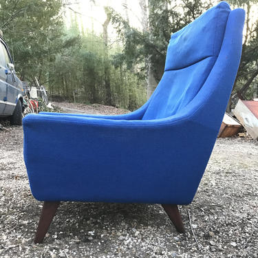 Vintage Danish Highback Papa Chair Brazilian Rosewood Legs Mid-Century Project REupholstery Needed Modern 60s Sitamo Mobler 